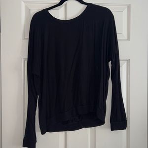 Black long sleeve top